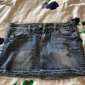 Mini jean skirt